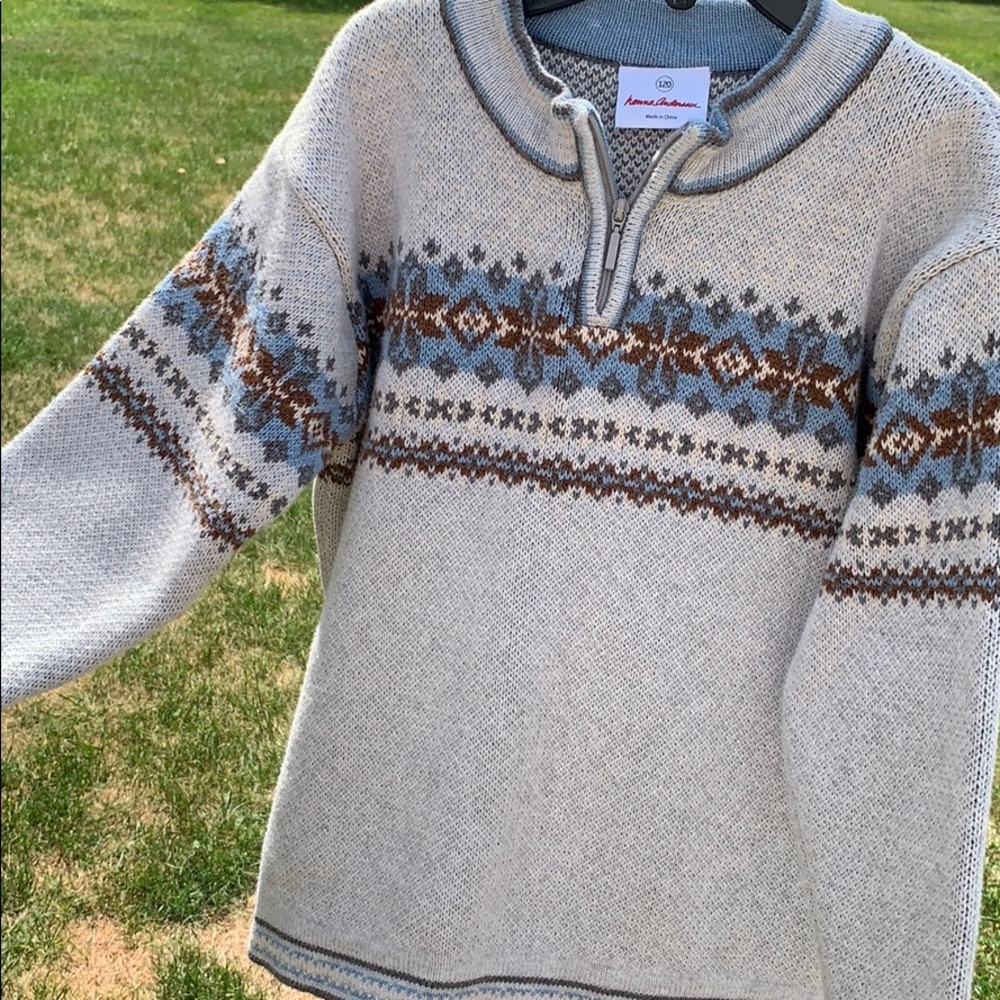 Boys heavy 1/4 zip sweater